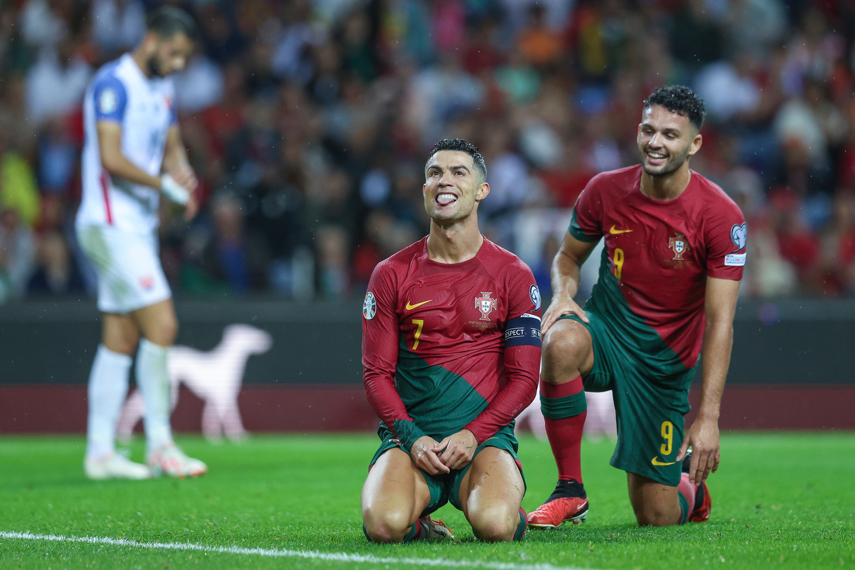 Cristiano Ronaldo brilló en el compromiso de Portugal vs. Eslovaquia