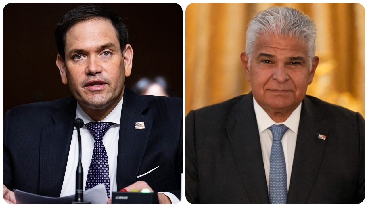 El secretario de Estado de EE.UU., Marco Rubio, y el presidente de Panamá, José Raúl Mulino, se reunieron para hablar del Canal.