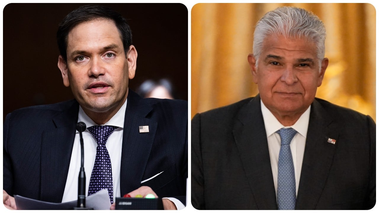 El secretario de Estado de EE.UU., Marco Rubio, y el presidente de Panamá, José Raúl Mulino, se reunieron para hablar del Canal.