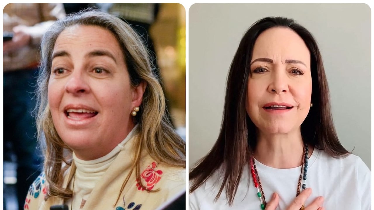 Magali Meda y María Corina Machado