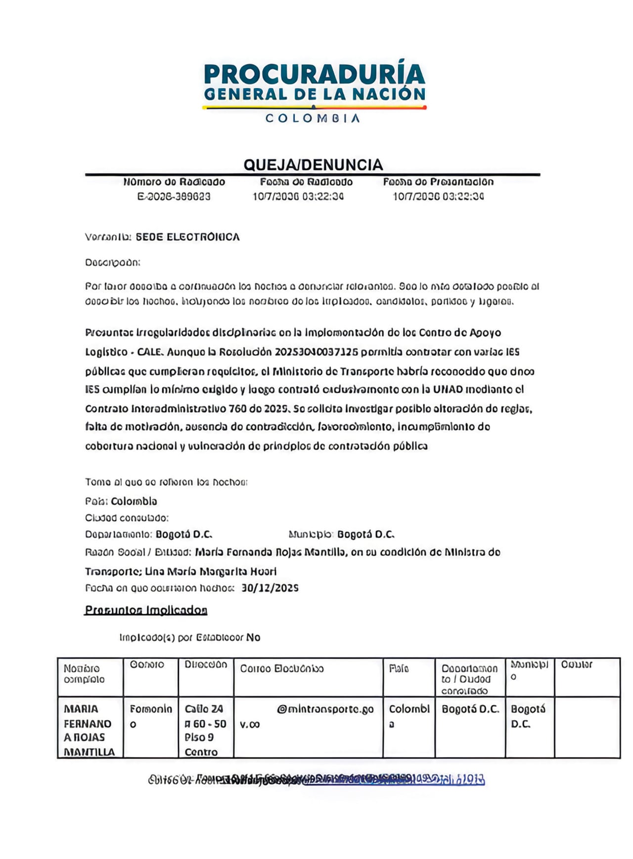 SUMINISTRADO A SEMANA A.P.I.