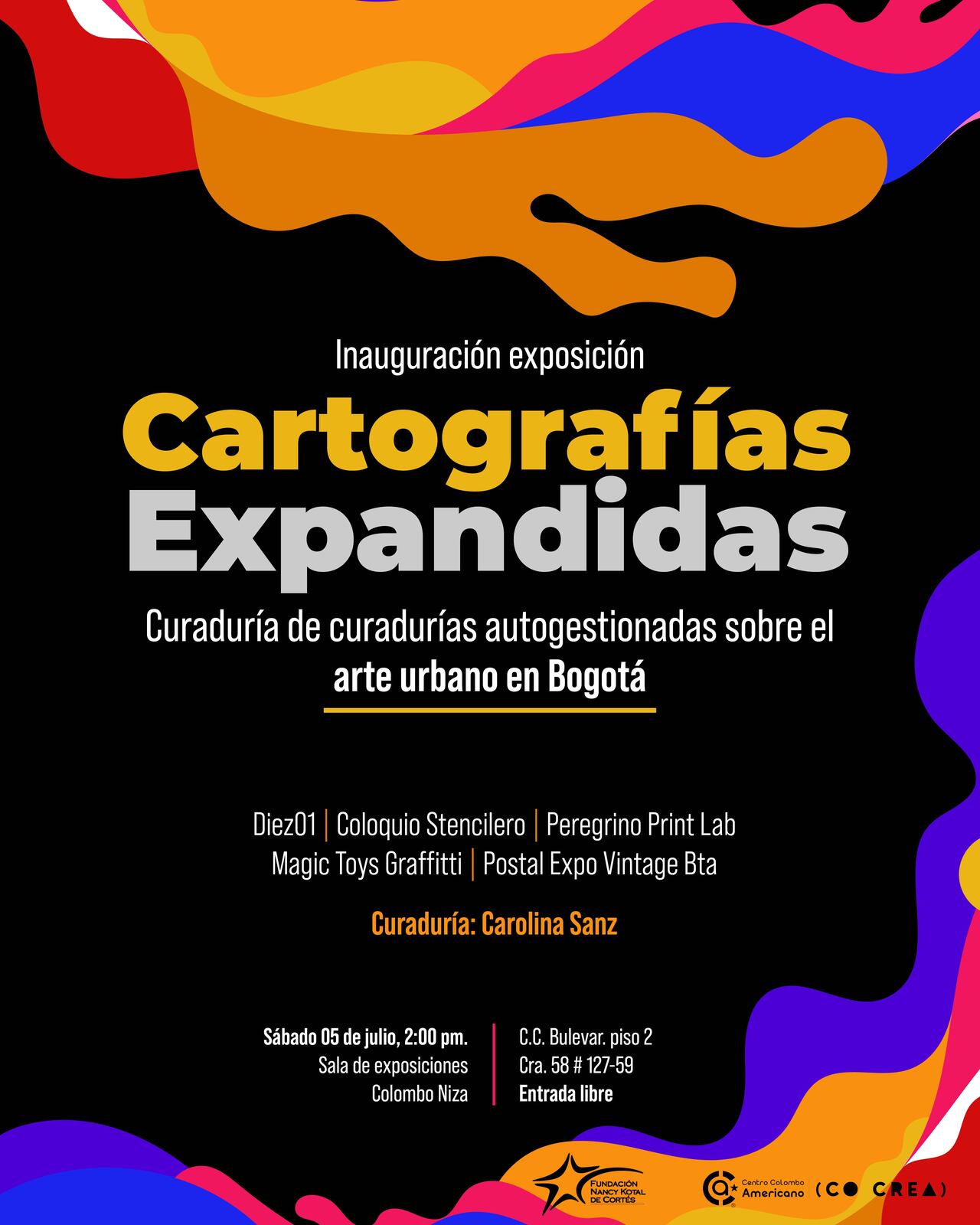 “Cartografías expandidas”: exposición que visibiliza la escena del arte urbano bogotano