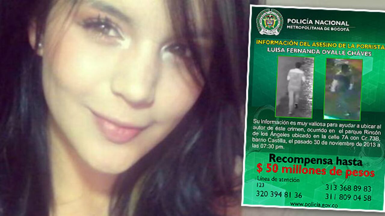 La recompensa por el homicida de Luisa Fernanda Ovalle aumentó a 50 millones de pesos.
