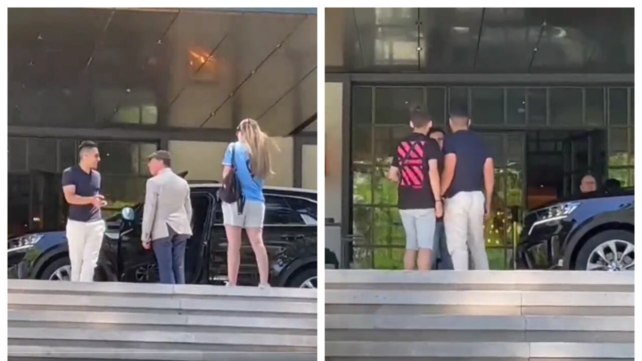 Falcao García visitó el hotel del Machester City