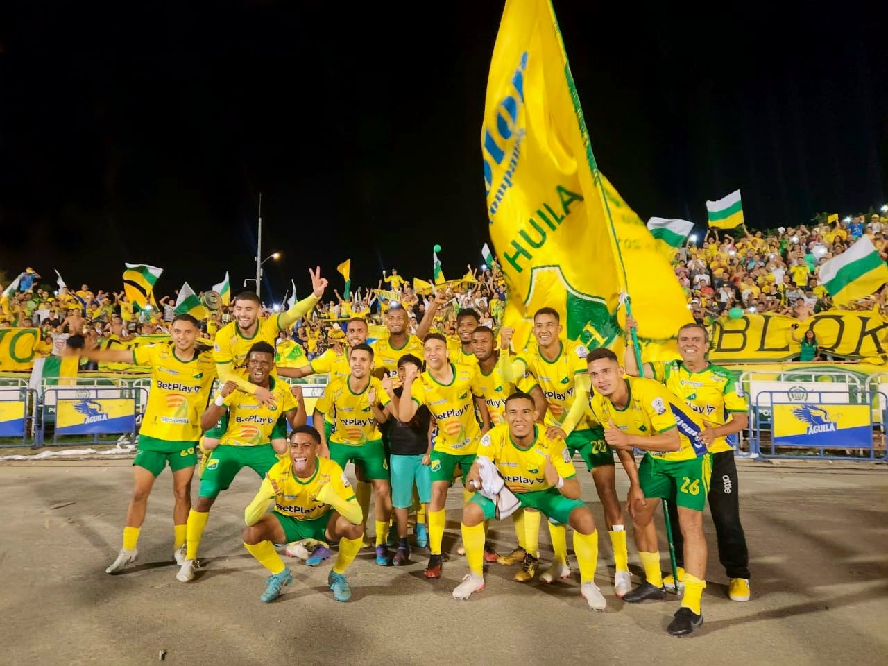 Atlético Huila fue campeón del segundo semestre del Torneo Betplay. Foto: Atlético Huila.