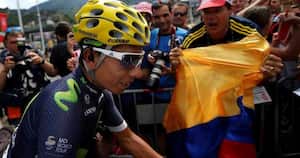 Nairo Quintana en el tour de Francia. EFE
