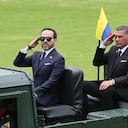 Ceremonia de reconocimiento a la nueva cúpula militar y la condecoración a la cúpula saliente en la Escuela Militar de Cadetes José Maria Córdoba.