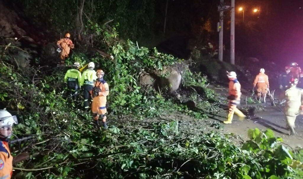 Emergencias por lluvias y vendavales en Manizales este viernes, 17 de noviembre de 2023