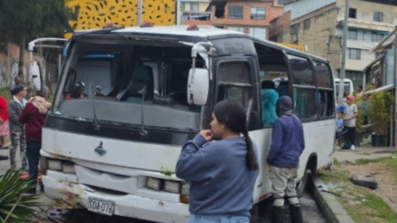 Accidente de bus en Usaquén.
