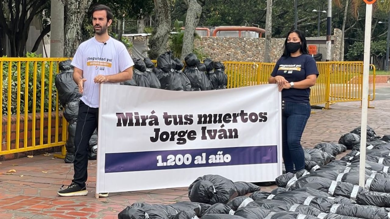 Protesta por alto número de homicidios en Cali