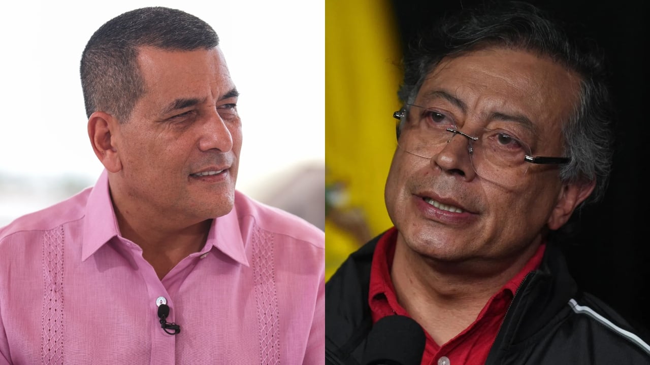 Dumek Turbay, alcalde de Cartagena y el presidente Gustavo Petro.
