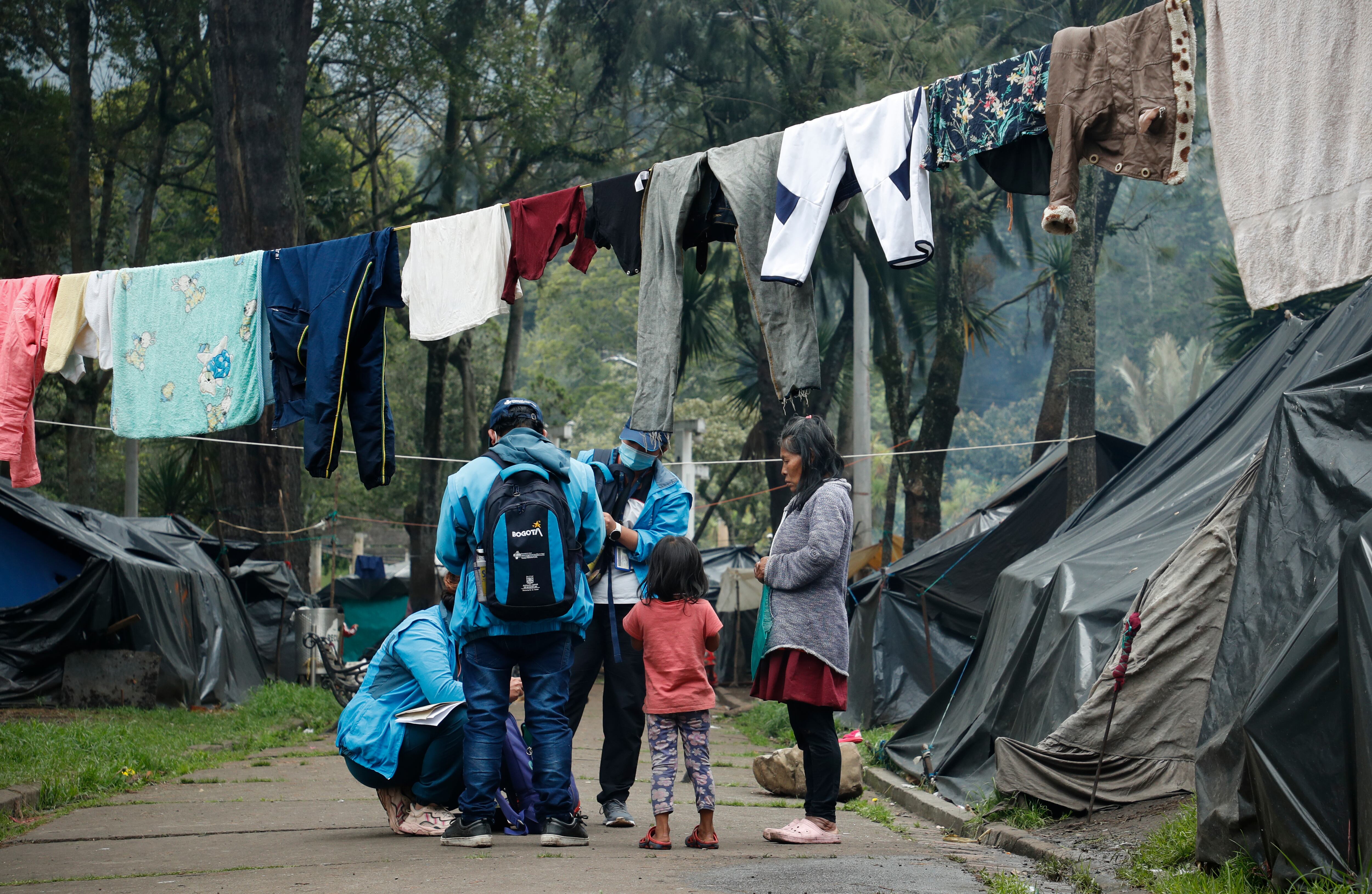 Comunidades Indígenas que  se  tomaron el Parque Nacional de Bogotá, reclamando ayudas económicas del Gobierno Nacional y de la Alcaldía de la ciudad
Bogota Mayo 12 del 2022
Foto Guillermo Torres Reina / Semana
