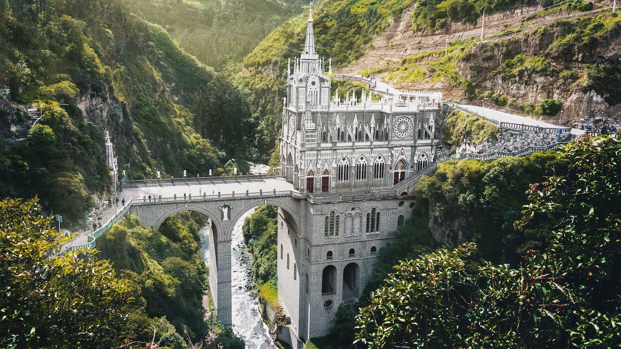 Santuario de Nuestra Señora del Rosario de Las Lajas, en Nariño.