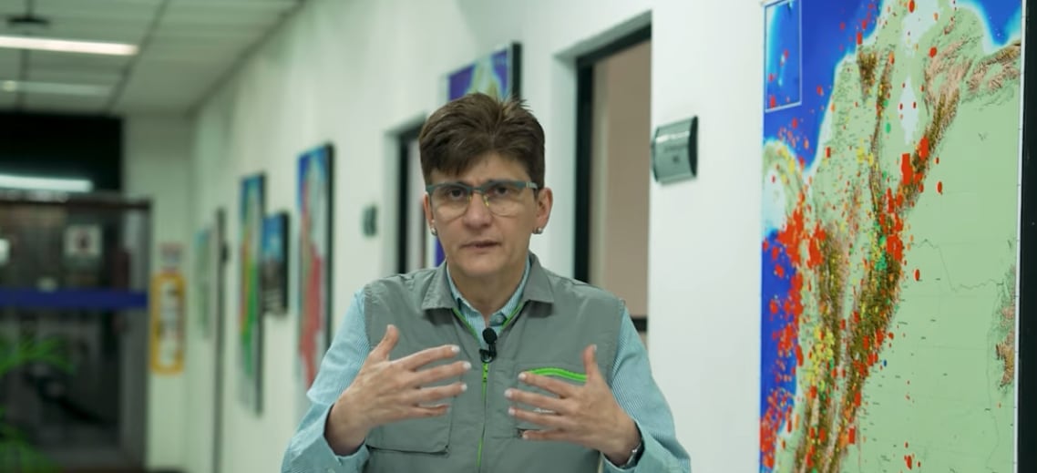 Mónica Arcila, directora de Geoamenazas del Sistema Geológico Colombiano