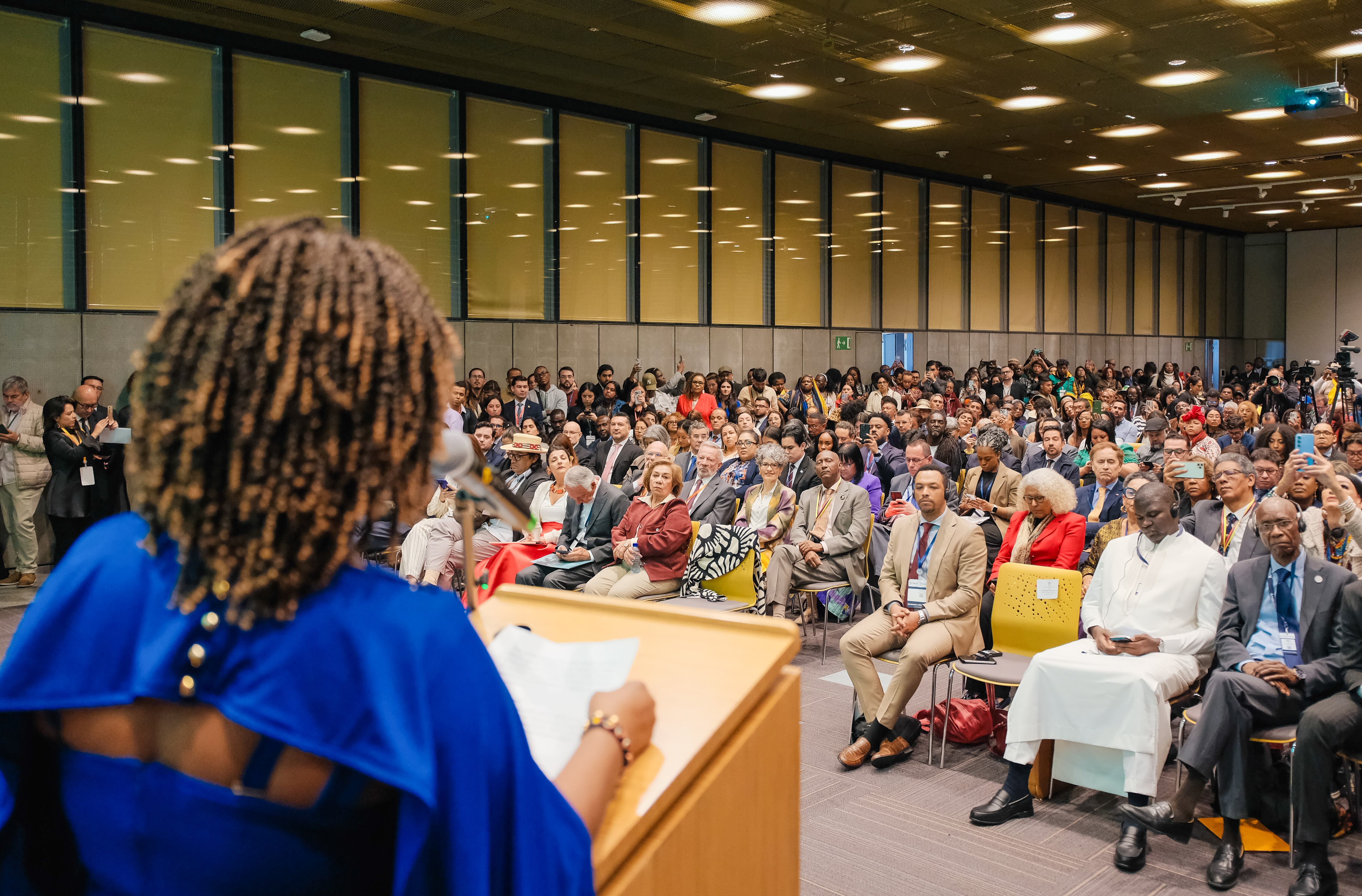 Presentación de Francia Márquez en el foro Celac-África este 18 de marzo en Bogotá.