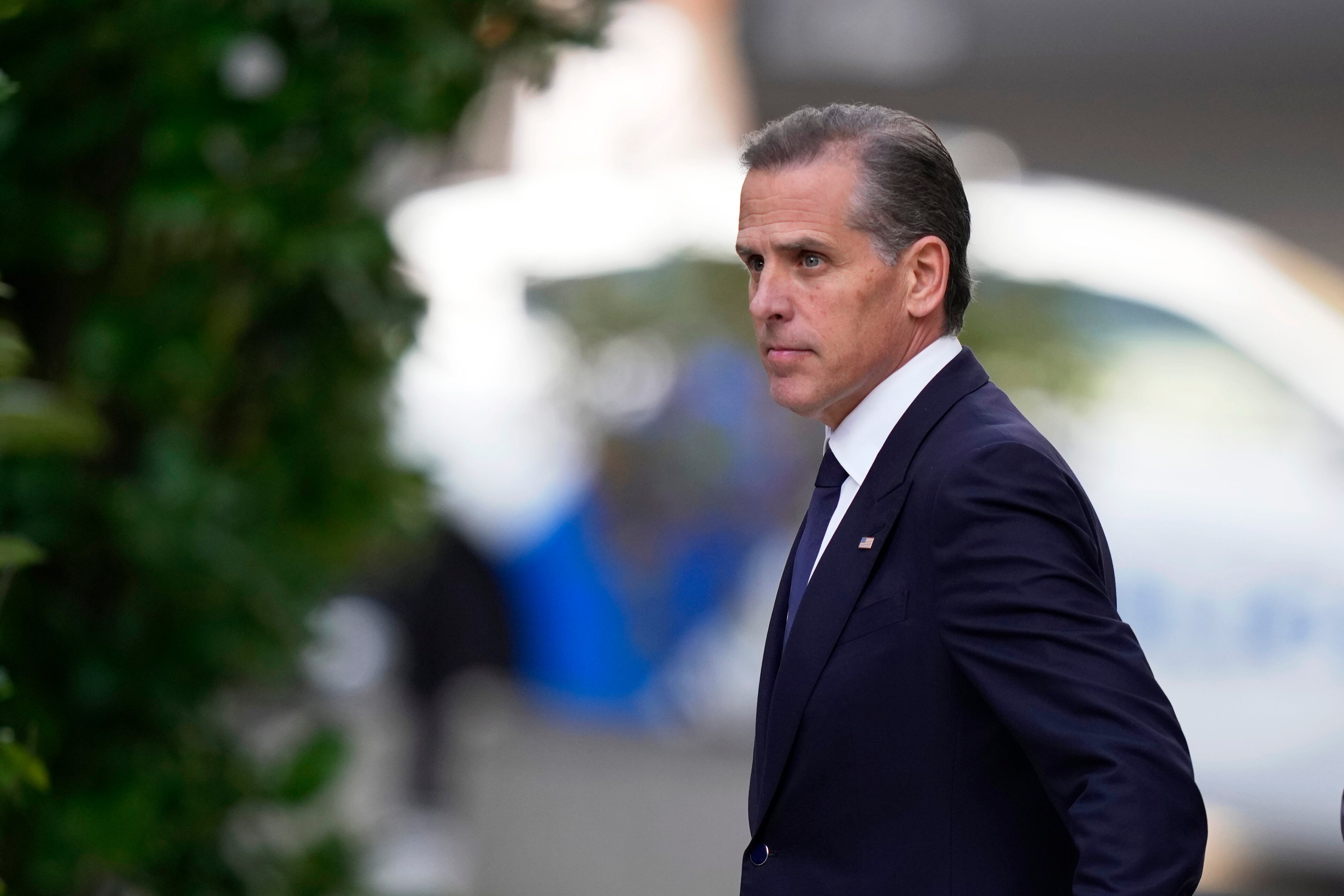 Hunter Biden sale de la corte federal el lunes 3 de junio de 2024 en Wilmington, Delaware