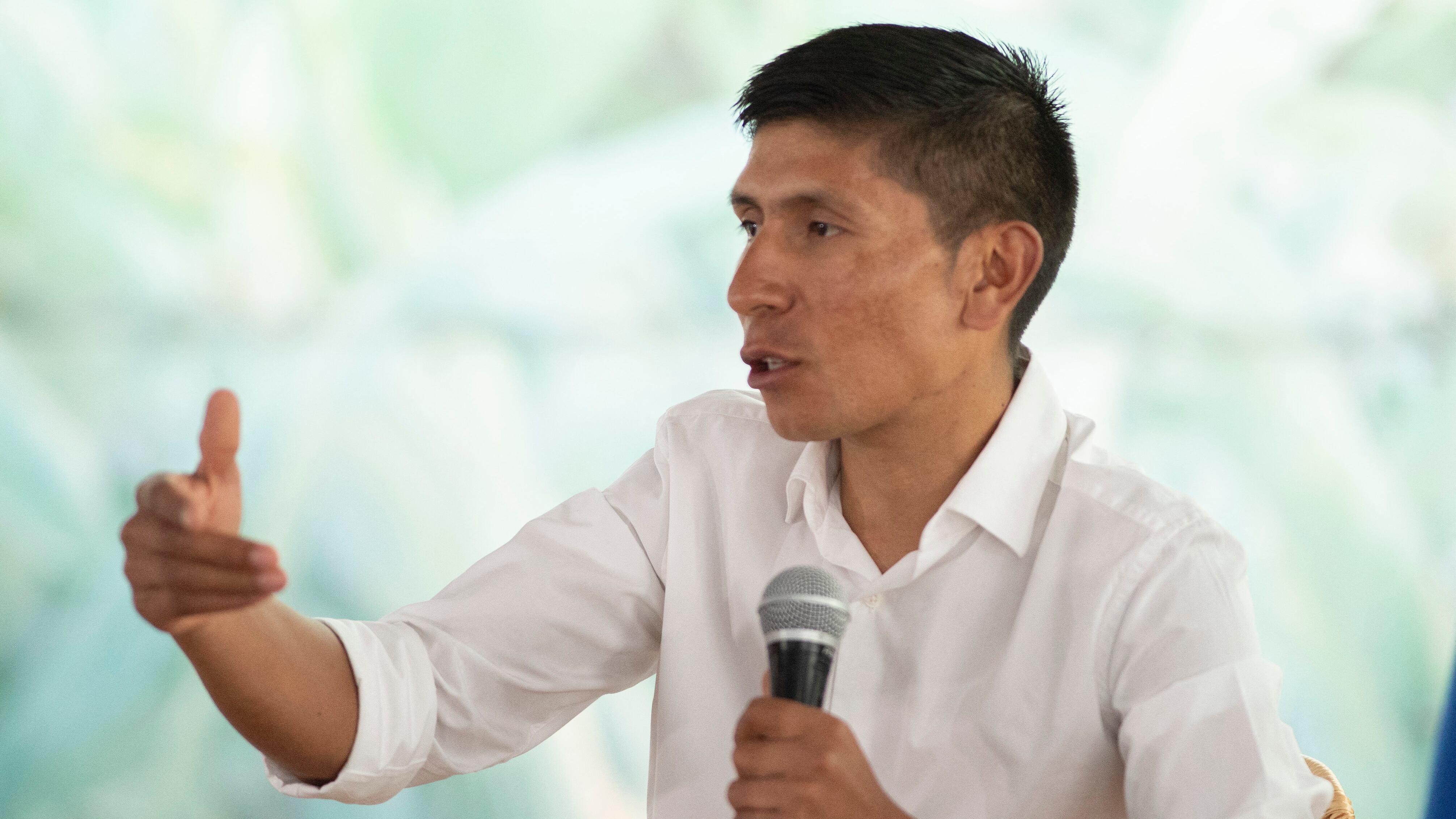 Nairo llamó la atención de sus seguidores tras respuesta en rueda de prensa.