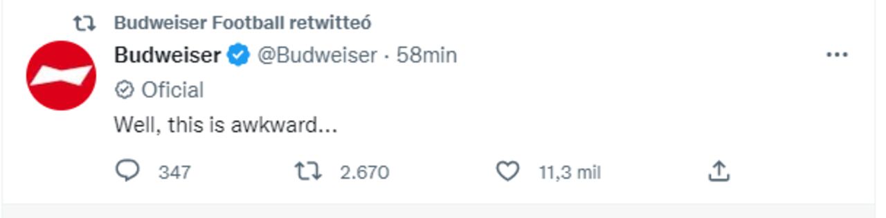 Así reaccionó Budweiser a la decisión de la Fifa