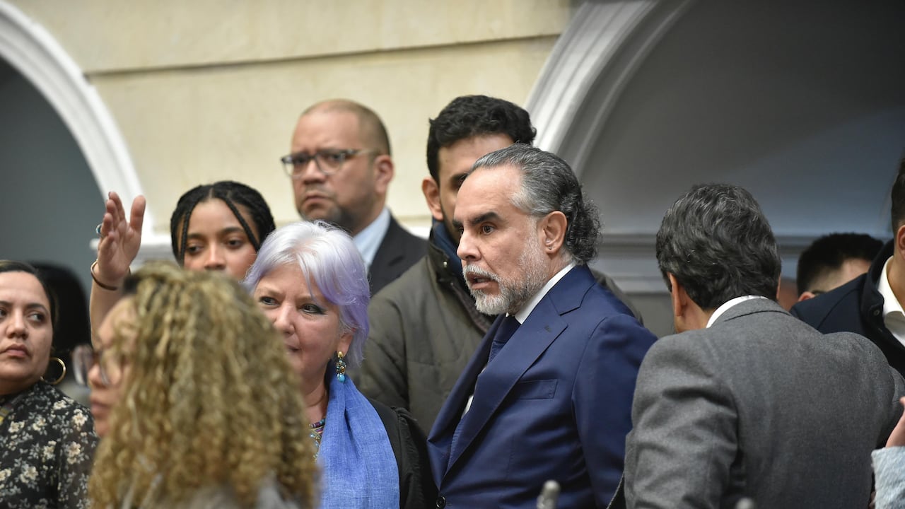 Armando Benedetti en la plenaria del Senado.