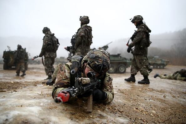 El Mando Central del Ejército norteamericano precisó que la operación tuvo lugar la pasada noche en colaboración con las Fuerzas Democráticas Siria (FDS). (Photo by Chung Sung-Jun/Getty Images)