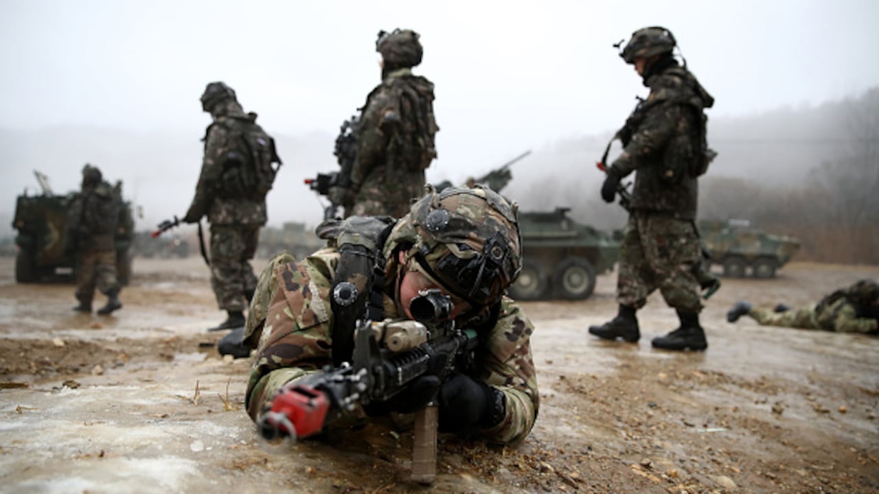 El Mando Central del Ejército norteamericano precisó que la operación tuvo lugar la pasada noche en colaboración con las Fuerzas Democráticas Siria (FDS). (Photo by Chung Sung-Jun/Getty Images)