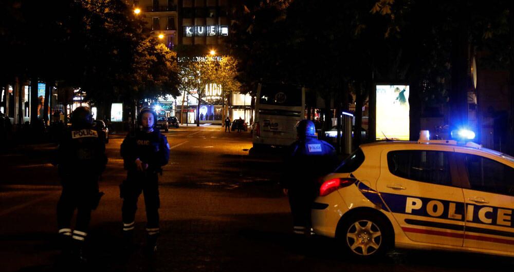 La Policía francesa después de ejecutados los atentados en París.