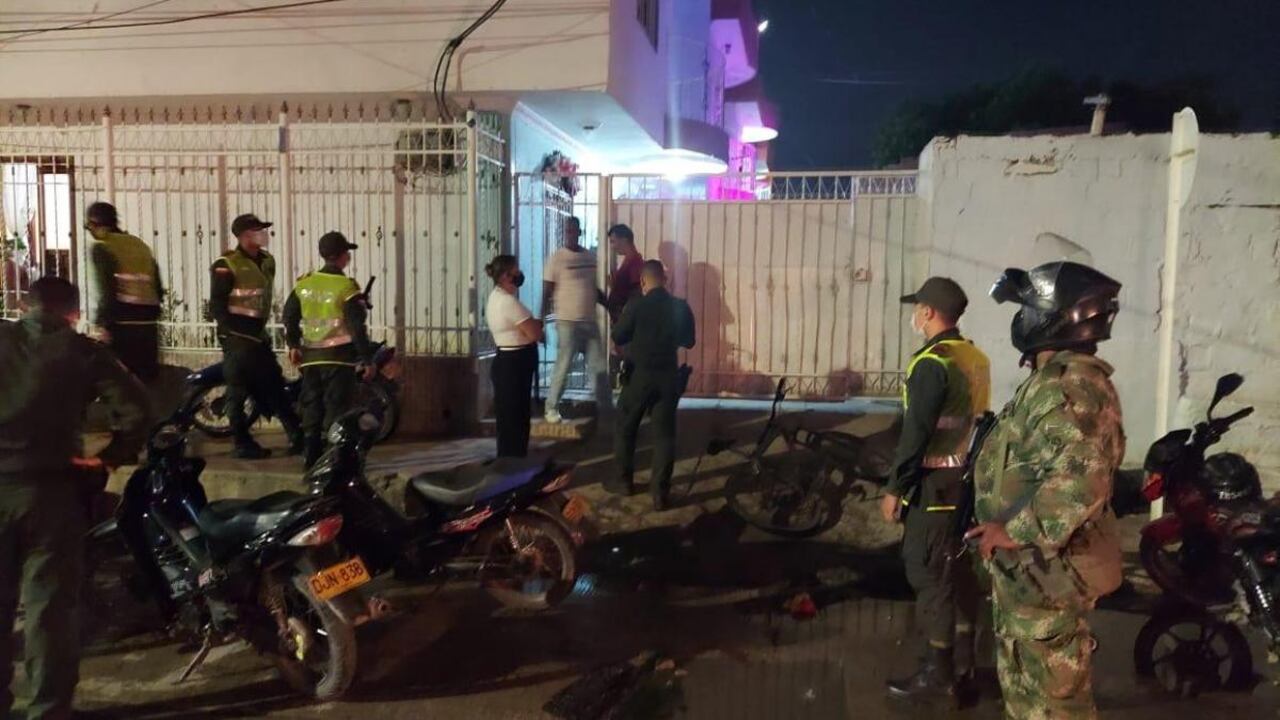 Operativos de control contra fiestas ilegales en Santa Marta.