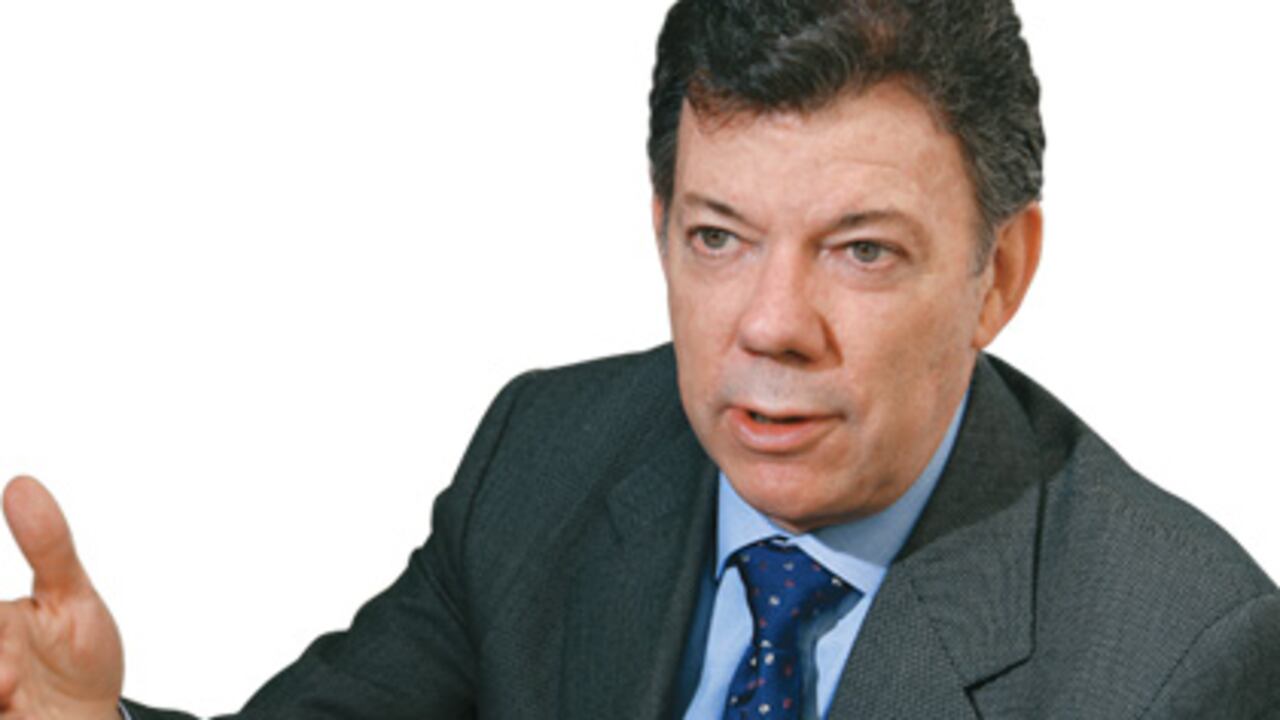 El presidente, Juan Manuel Santos.