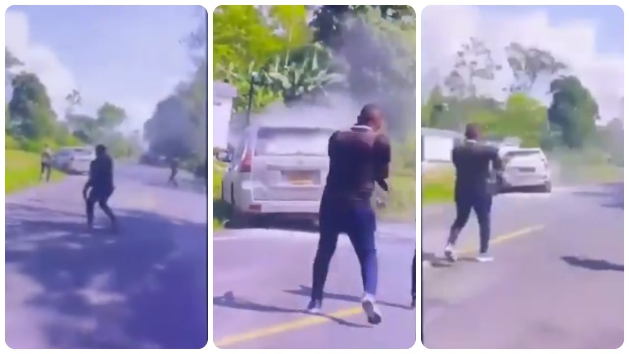 Imágenes tomadas de un nuevo video que muestra el ataque indiscriminado contra los escoltas del senador Jairo Castellanos.