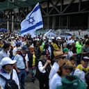 Marcha de la mayoría en contra del Gobierno del Presidente Gustavo Petro
Bogotá Bandera Israel