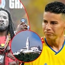 Hincha de Ghana, James Rodríguez y Monserrate.