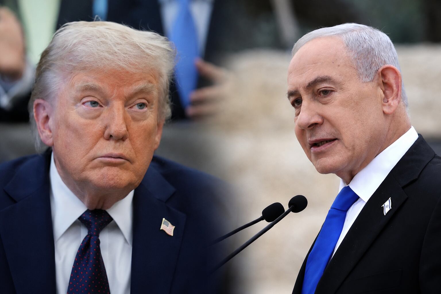 Donald Trump y Benjamín Netanyahu.