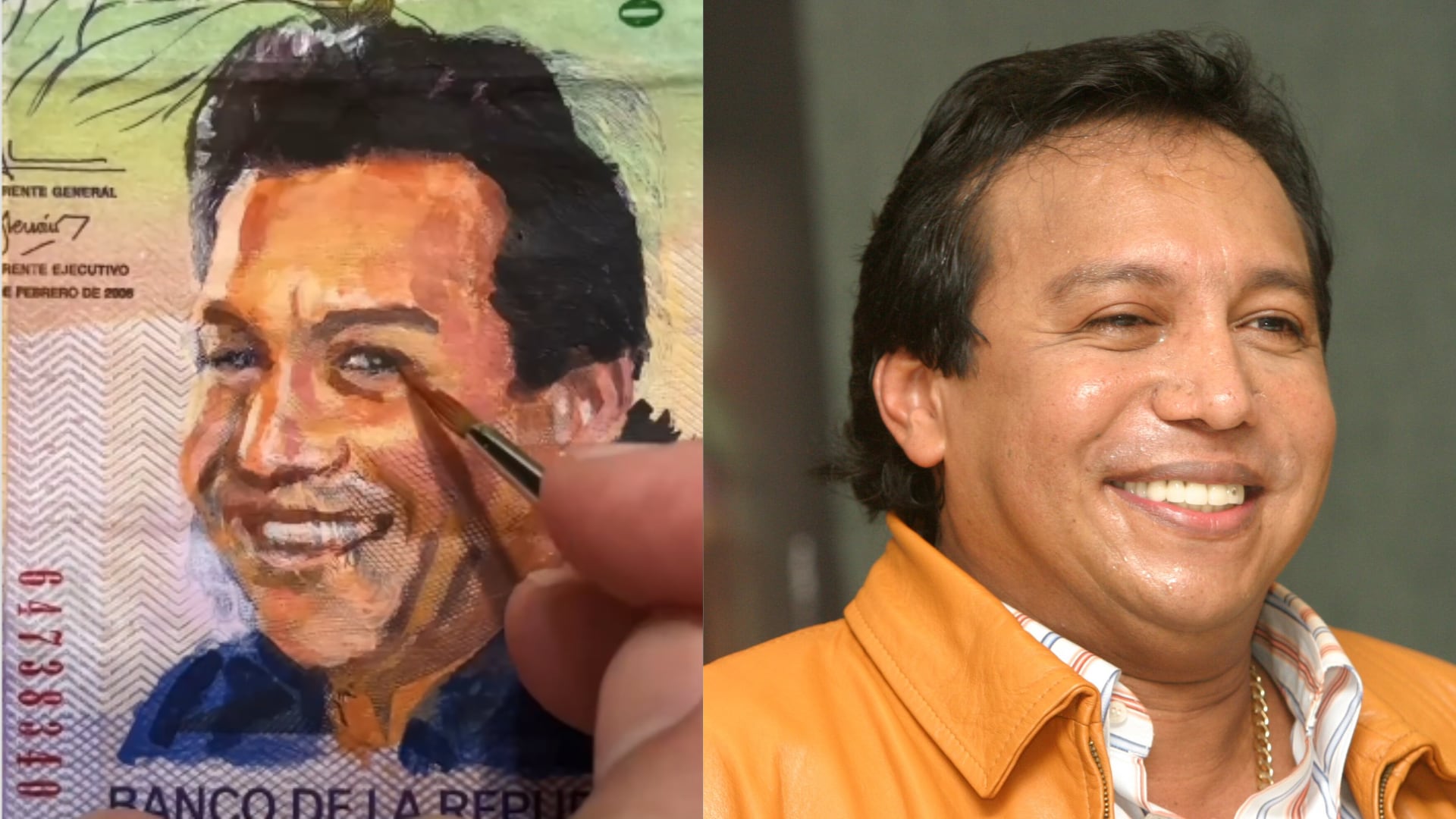 El billete de 50.000 pesos intervenido con el rostro de Diomedes Díaz se viralizó en redes sociales a finales de febrero de 2026.