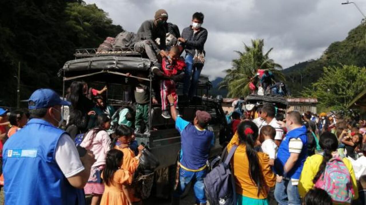 Termina retorno de los indígenas embera asentados en el Parque La Florida de Bogotá