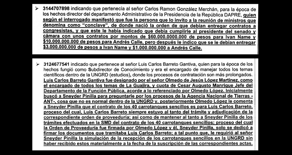 Mencionan a Carlos Ramón González.