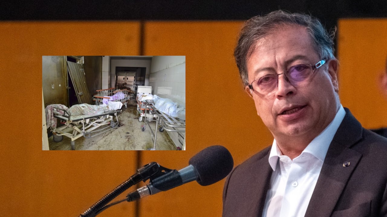 Gustavo Petro compartió una imagen de una morgue venezolana, asegurando que era un hospital de Colombia.