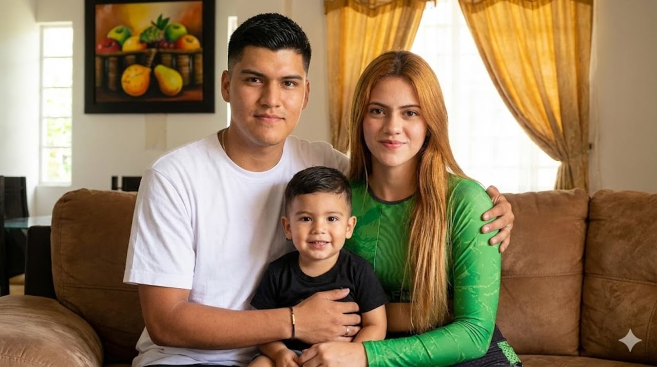 Así se vería la familia de la integrante del Desafío que resultó embarazada.