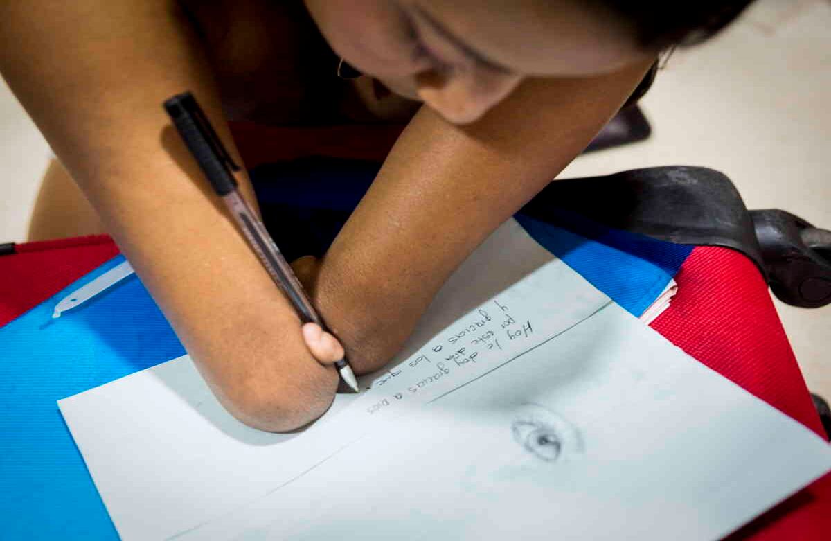 Dice que sueña con estudiar en la universidad y ser la mejor en su deporte. Foto: Cristhian Agudelo/ Instituto Henry Agudelo