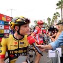 Vingegaard terminó con la polémica tras el final de la etapa 18.