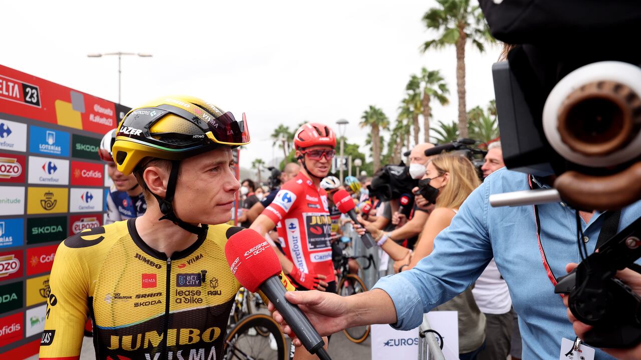 Vingegaard terminó con la polémica tras el final de la etapa 18.