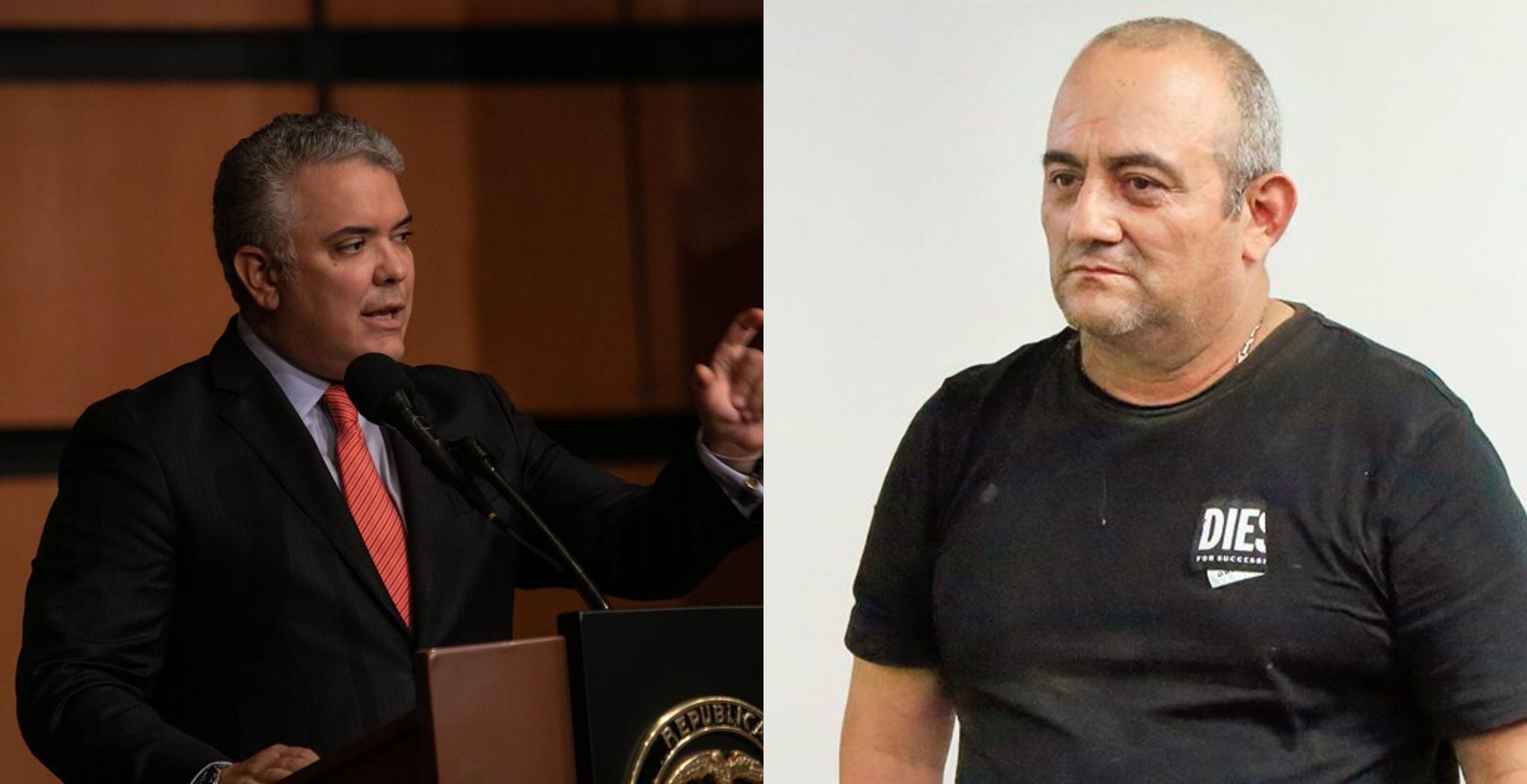 Presidente Iván Duque se despachó contra alias Otoniel.