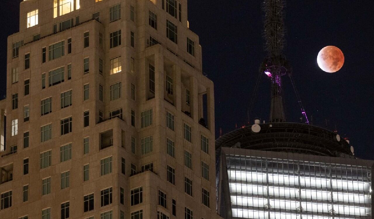 En New York, Estados Unidos, se pudo observar el eclipse de luna