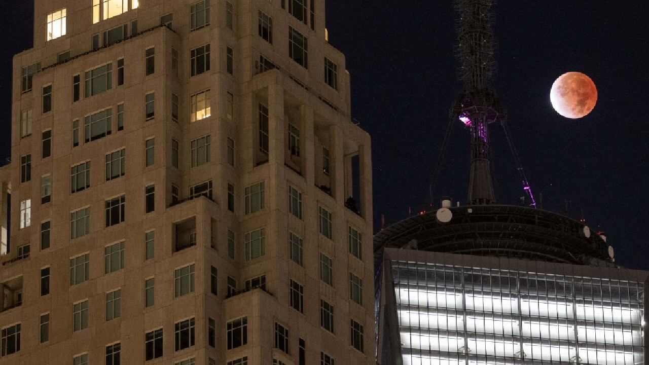 En New York, Estados Unidos, se pudo observar el eclipse de luna