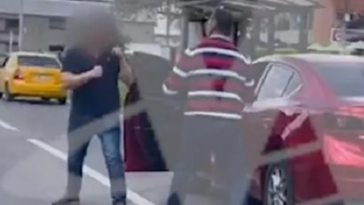 Los conductores se enfrentaron a golpes en caso de intolerancia por choque leve.