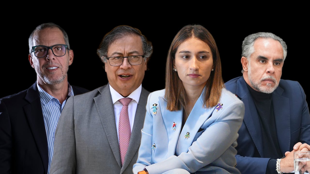 Laura Sarabia Gustavo Petro, Armando Benedetti y Alfredo Saade