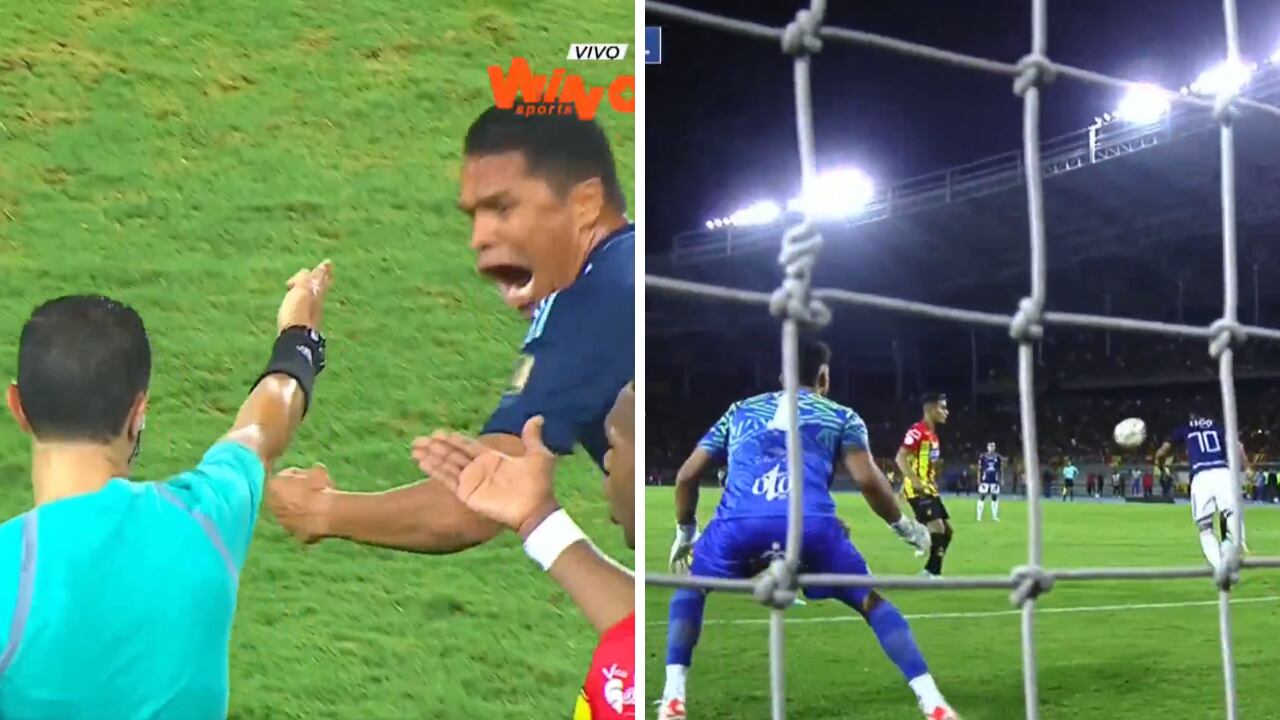 Bacca interfirió en la jugada del gol de Junior a Pereira