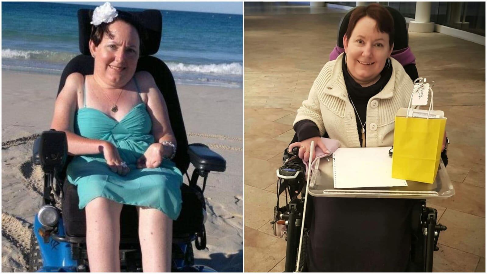 Melanie Hawkes fue diagnosticada con mielitis transversa.