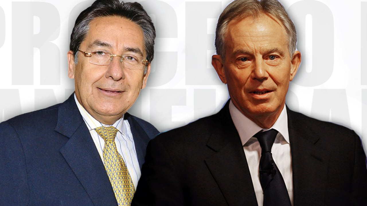 Néstor Humberto Martínez y Tony Blair