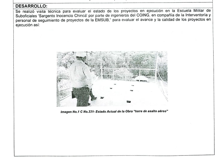 La torre de asalto es fundamental para el entrenamiento de soldados, pero lleva fuera de servicio casi dos años.