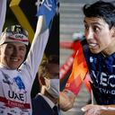 Tadej Pogacar y Egan Bernal.